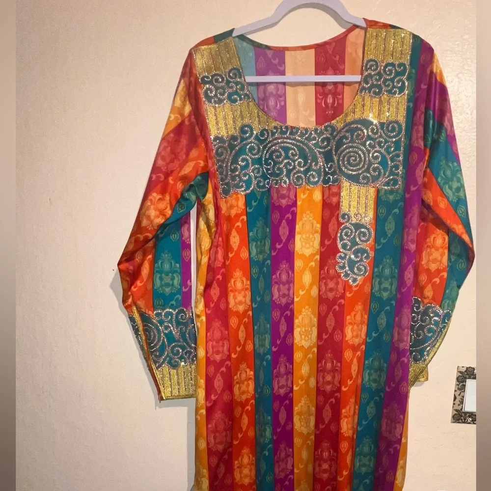 Colorful Crystal Dress From Dubai - Picture 1 of 5